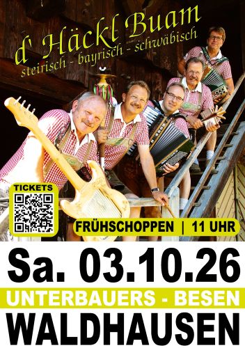 Entradas para Häckl Buam |  Live in Unterbauers Besen en 03.10.2026 - Comprar entradas